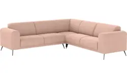 Goossens hoekbank shallow roze stof - 8252372-goossens-shallow-bank-stof-roze-01