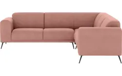 Stof fijn geweven donker roze