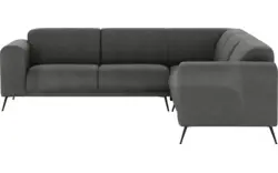 Goossens hoekbank shallow zwart stof - 8252390-goossens-shallow-bank-stof-zwart-01