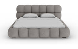 Goossens gestoffeerd bedframe cloud grijs stof - 8252393-goossens-cloud-bedframe-stof-02