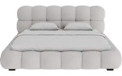 Goossens gestoffeerd bedframe cloud blauw stof - 8252394-goossens-cloud-bedframe-stof-01
