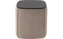 Goossens nachtkastje milano bruin stof - 8252640-goossens-taranto-nachtkastje-stof-10