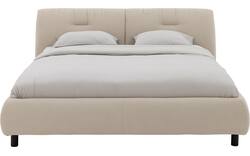Goossens gestoffeerd bedframe taranto beige stof - 8252944-goossens-taranto-bedframe-stof-01