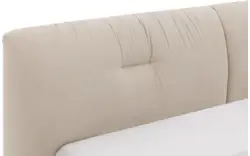 Goossens gestoffeerd bedframe taranto beige stof - 8252944-goossens-taranto-bedframe-stof-01