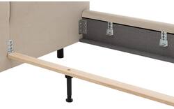 Goossens gestoffeerd bedframe taranto beige stof - 8252944-goossens-taranto-bedframe-stof-01