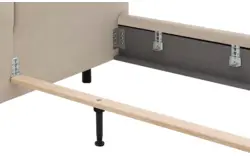 Goossens gestoffeerd bedframe taranto beige stof - 8252944-goossens-taranto-bedframe-stof-01