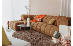 Goossens hoekbank weave geel stof - 8252682-goossens-weave-bank-stof-geel-01