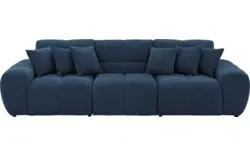 Stof fijn geweven donker blauw