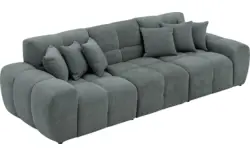 Goossens excellent zitbank kubus groen stof - 8252686-goossens-excellent-kubus-bank-stof-groen-01