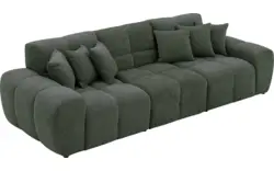 Goossens excellent zitbank kubus groen stof - 8252688-goossens-excellent-kubus-bank-stof-groen-01