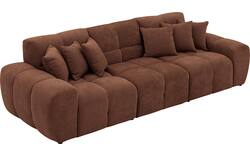Goossens excellent zitbank kubus bruin stof - 8252694-goossens-excellent-kubus-bank-stof-bruin-01