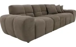 Goossens excellent zitbank kubus bruin stof - 8252696-goossens-excellent-kubus-bank-stof-bruin-01