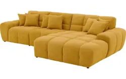 Goossens excellent loungebank kubus geel stof - 8252708-gespiegeld-02