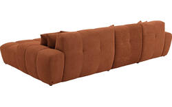 Goossens excellent loungebank kubus bruin stof - 8252709-gespiegeld-02