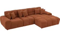 Goossens excellent loungebank kubus bruin stof - 8252709-gespiegeld-02