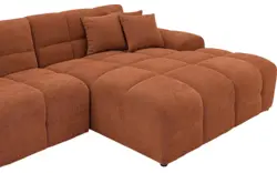 Goossens excellent loungebank kubus bruin stof - 8252709-gespiegeld-02