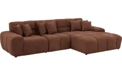 Goossens excellent loungebank kubus bruin stof - 8252710-gespiegeld-02