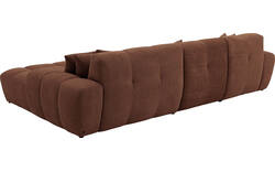 Goossens excellent loungebank kubus bruin stof - 8252710-gespiegeld-02