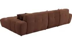 Goossens excellent loungebank kubus bruin stof - 8252710-gespiegeld-02