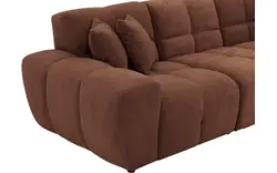 Goossens excellent loungebank kubus bruin stof - 8252710-gespiegeld-02