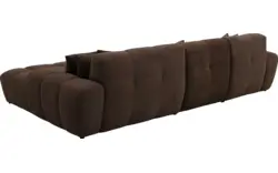 Goossens excellent loungebank kubus bruin stof - 8252711-gespiegeld-02