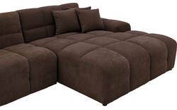 Goossens excellent loungebank kubus bruin stof - 8252711-gespiegeld-02