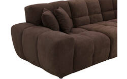 Goossens excellent loungebank kubus bruin stof - 8252711-gespiegeld-02