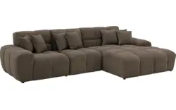 Goossens excellent loungebank kubus bruin stof - 8252712-gespiegeld-02