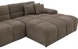 Goossens excellent loungebank kubus bruin stof - 8252712-gespiegeld-02