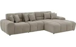 Goossens excellent loungebank kubus bruin stof - 8252713-gespiegeld-02