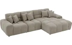 Goossens excellent loungebank kubus bruin stof - 8252713-gespiegeld-02