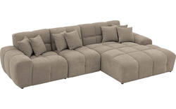 Goossens excellent loungebank kubus bruin stof - 8252714-gespiegeld-02