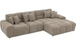 Goossens excellent loungebank kubus bruin stof - 8252714-gespiegeld-02