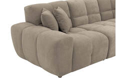 Goossens excellent loungebank kubus bruin stof - 8252714-gespiegeld-02