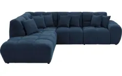 Goossens excellent hoekbank kubus blauw stof - 8252717-gespiegeld-02