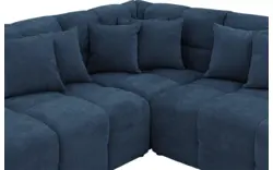 Goossens excellent hoekbank kubus blauw stof - 8252717-gespiegeld-02