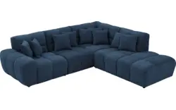 Goossens excellent hoekbank kubus blauw stof - 8252717-goossens-excellent-kubus-bank-stof-blauw-01