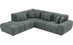 Goossens excellent hoekbank kubus groen stof - 8252718-gespiegeld-02