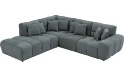 Goossens excellent hoekbank kubus groen stof - 8252718-gespiegeld-02