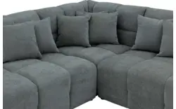 Goossens excellent hoekbank kubus groen stof - 8252718-gespiegeld-02