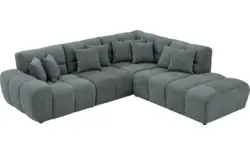 Goossens excellent hoekbank kubus groen stof - 8252718-goossens-excellent-kubus-bank-stof-groen-01