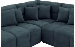 Goossens excellent hoekbank kubus blauw stof - 8252719-gespiegeld-02