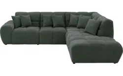 Goossens excellent hoekbank kubus groen stof - 8252720-goossens-excellent-kubus-bank-stof-groen-01