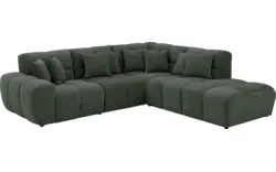 Goossens excellent hoekbank kubus groen stof - 8252720-goossens-excellent-kubus-bank-stof-groen-01