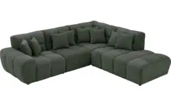 Goossens excellent hoekbank kubus groen stof - 8252720-goossens-excellent-kubus-bank-stof-groen-01