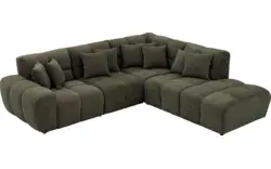 Goossens excellent hoekbank kubus groen stof - 8252722-goossens-excellent-kubus-bank-stof-groen-01