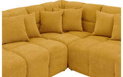 Goossens excellent hoekbank kubus geel stof - 8252724-gespiegeld-02