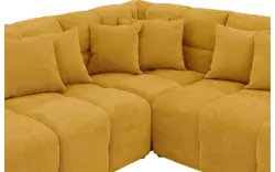 Goossens excellent hoekbank kubus geel stof - 8252724-gespiegeld-02