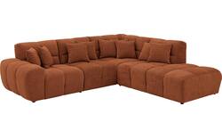 Goossens excellent hoekbank kubus bruin stof - 8252725-goossens-excellent-kubus-bank-stof-bruin-01