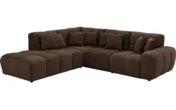 Goossens excellent hoekbank kubus bruin stof - 8252727-gespiegeld-02